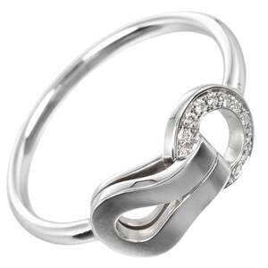CARTIER Authentic 18k Silver Diamond Ring